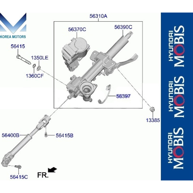 MOBIS COLUMN ASSYSTEERING SET FOR KIA K5 OPTIMA 201923 MNR at